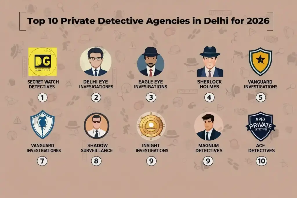 Top 10 Private Detectives Agency in Delhi india